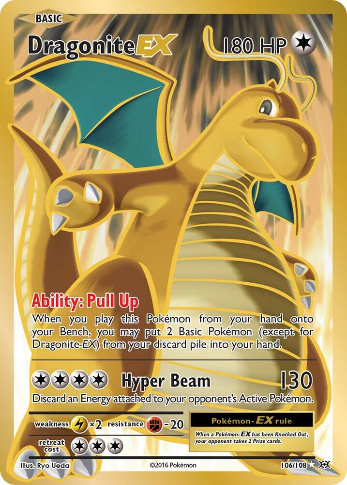 Dragonite EX (Full Art) | 106/108 | Evolutions