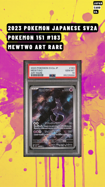 2023 Pokémon Japanese 151 Mewtwo AR #183 PSA 10 GEM MINT