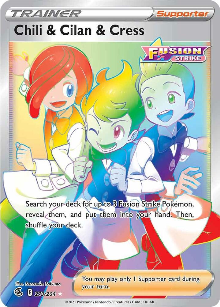 Chili & Cilan & Cress (Secret) | 273/264 | Fusion Strike