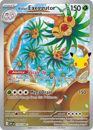 Alolan Exeggutor | 129/128 | 30th Celebration