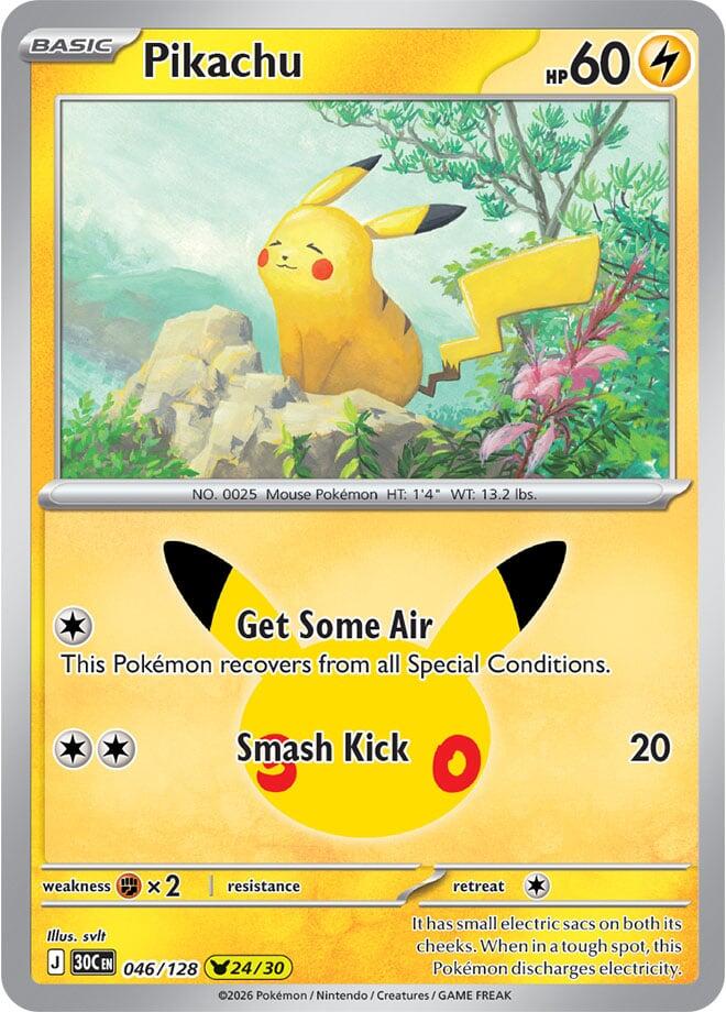 Pikachu | 046/128 | 30th Celebration