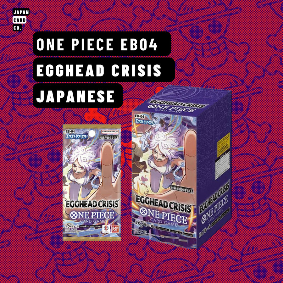 One Piece EB04 Egghead Crisis Japanese booster box and pack artwork