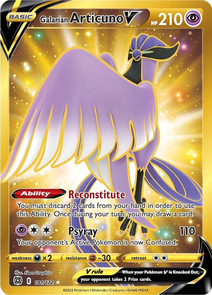 Galarian Articuno V (Secret) | 181/172 | Brilliant Stars
