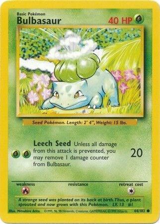 Bulbasaur | 44 | Base Set (Unlimited)