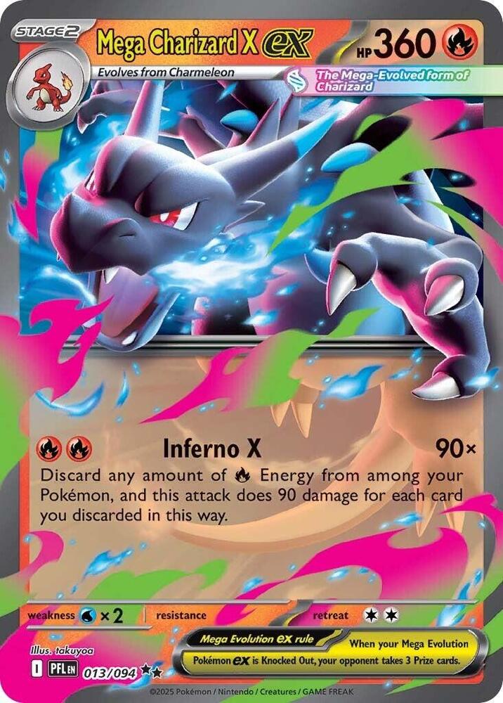Mega Charizard X ex | 013/094 | Phantasmal Flames