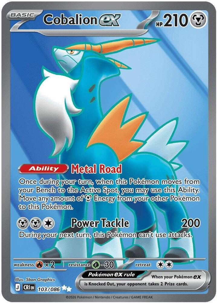 Cobalion ex | 103/086 | Chaos Rising