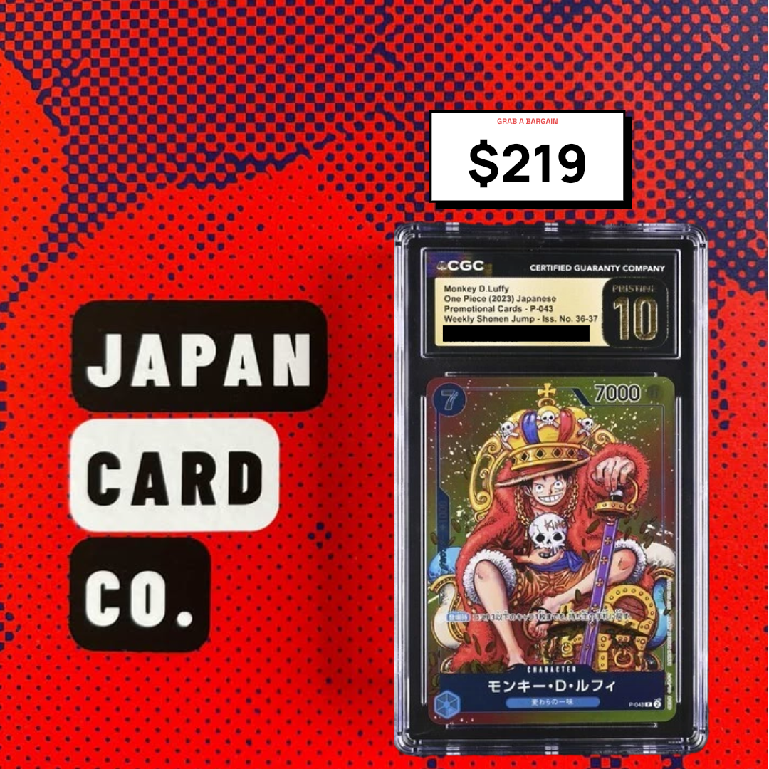 CGC Pristine 10 Monkey D. Luffy P-043 Shonen Jump Promo (2023 Japanese One Piece Card)