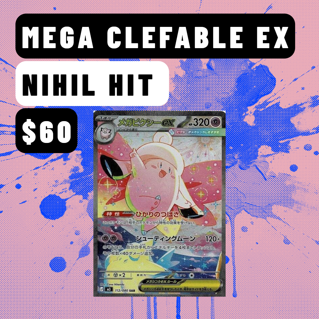 Mega Clefable ex SAR 112/080 – Nihil Zero Japanese Pokémon Card
