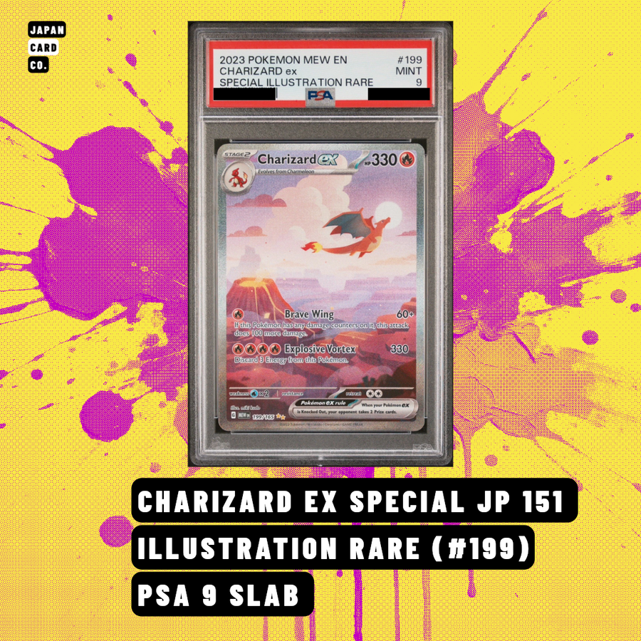 PSA 9 Charizard ex #199 Special Illustration Rare – Pokémon 151 (2023) Slab