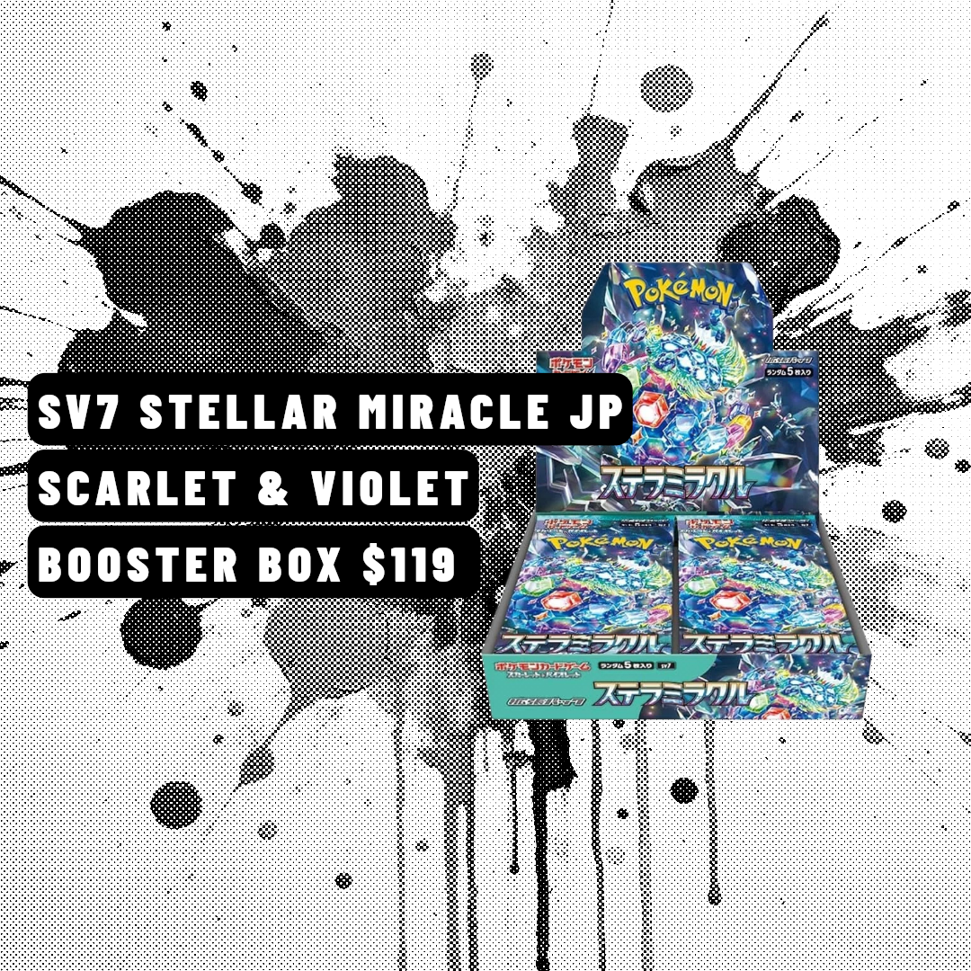 stellar miracle booster box Pokemon Japanese Pack Recommended For Ages 15+ Pokemon Stellar Miracle SV7 F