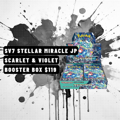 Japanese Pokémon Stellar Miracle Booster Box SV7 (Factory Sealed - Shrink)