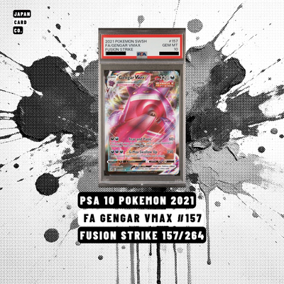PSA 10 Gengar VMAX 2021 Fusion Strike #157 Pokémon full art card