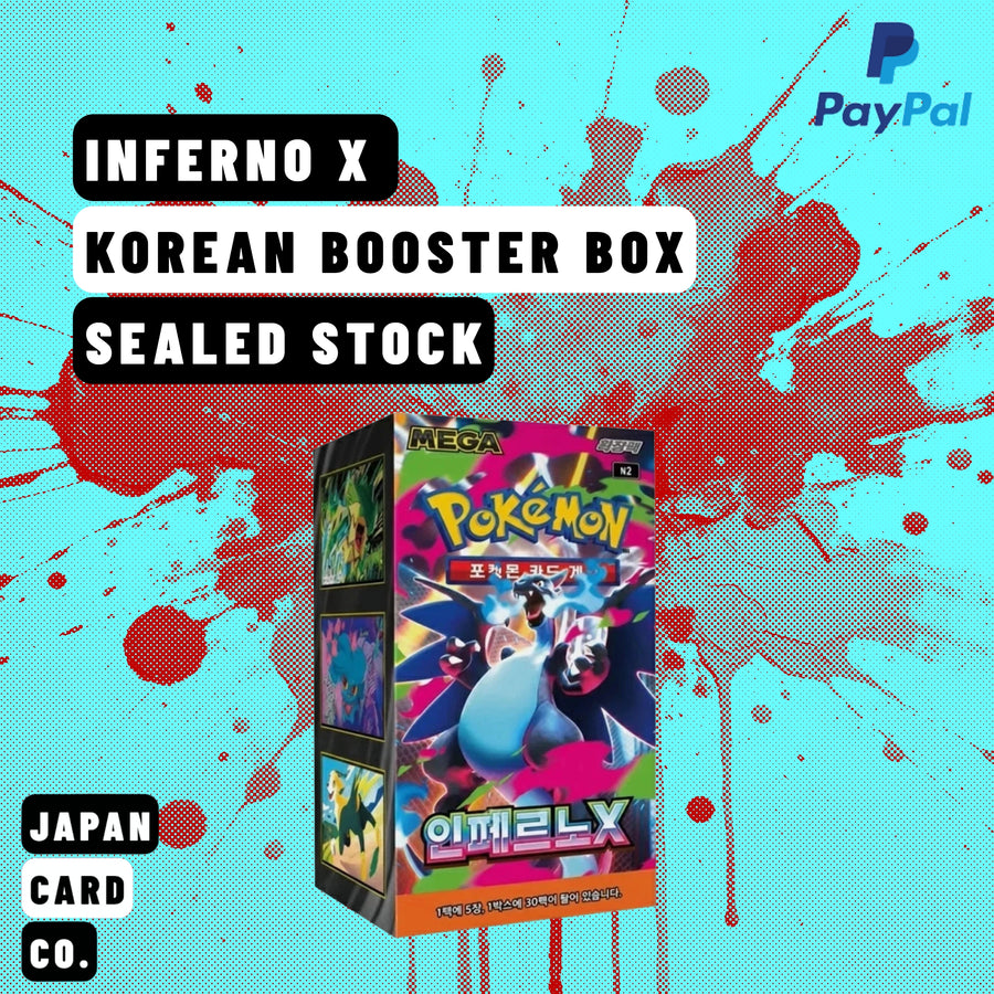 Inferno X Korean Pokémon Booster Box sealed stock from Japan Card Co.