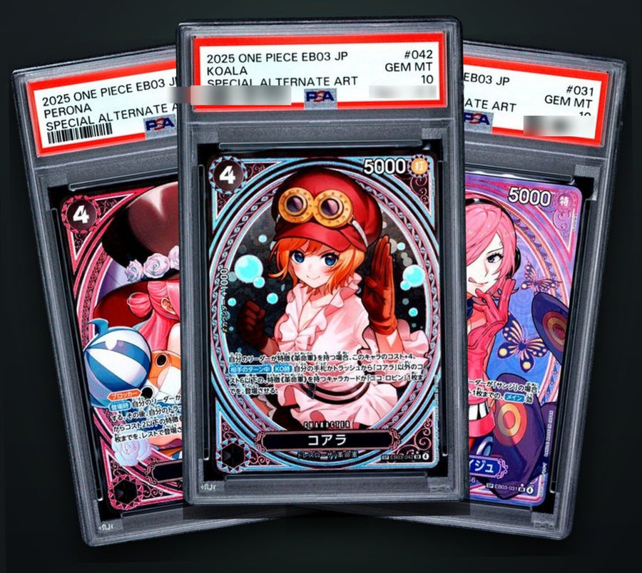 PSA 10 Sequential Set: Perona, Koala, Vinsmoke Reiju (Special Alternate Art) EB03 Japanese - real photo