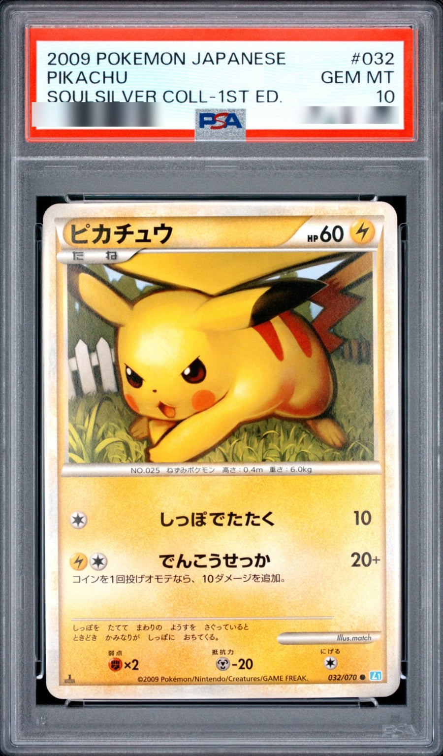 Pikachu (PSA 10) - real photo