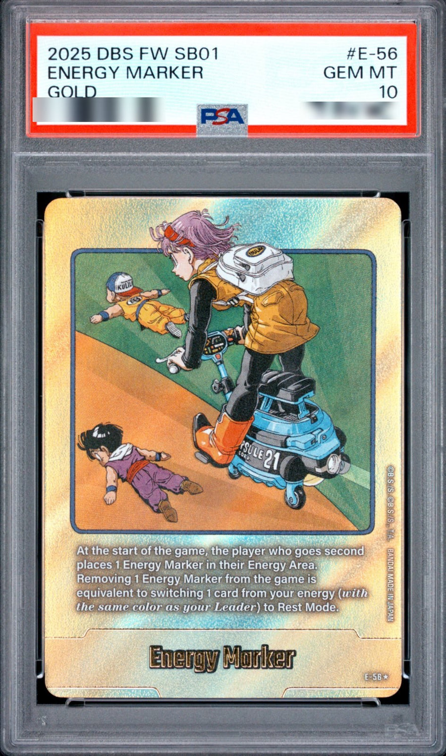 Energy Marker (E-56) (Gold) (PSA 10) - real photo