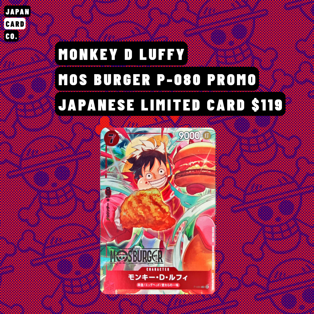 Monkey D. Luffy P-080 Mos Burger 2025 Promo — Sealed Japanese Exclusive