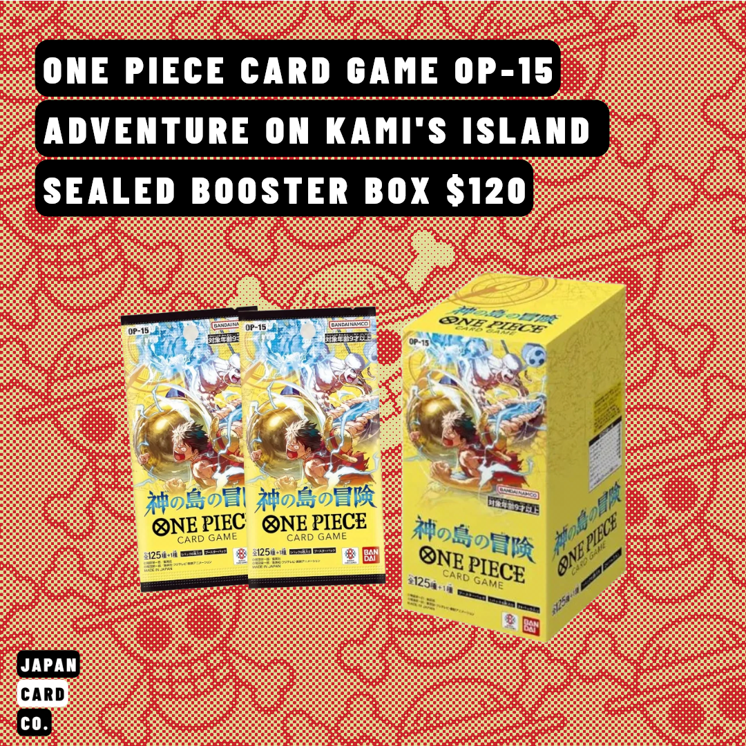 One Piece Card Game OP-15 Adventure on Kami’s Island Booster Box (Japanese) – Sealed