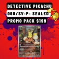 Detective Pikachu Sealed Promo Card — Japanese Exclusive | Brand New