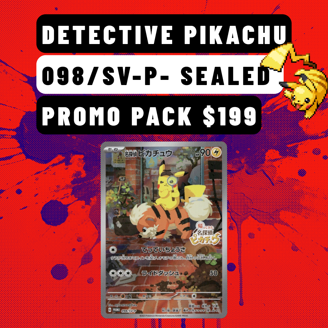 Detective Pikachu Sealed Promo Card — Japanese Exclusive | Brand New